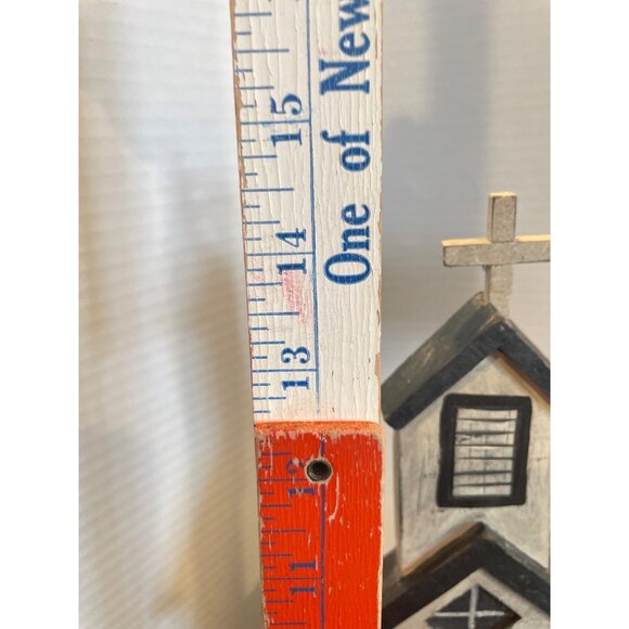 Unique Primitive Wooden Town Buildings with Faith, Hope, Love theme - Picture 8 of 12